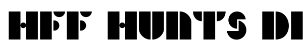 HFF Hunts Deco font preview
